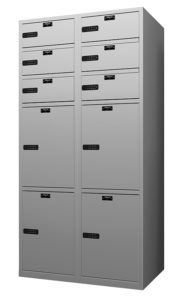 mixed-size parcel lockers