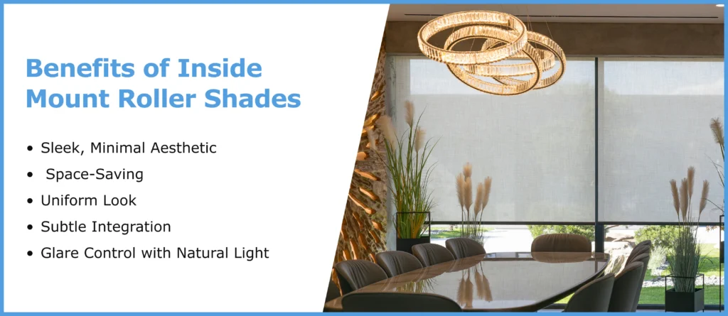 Inside Mount Roller Shades