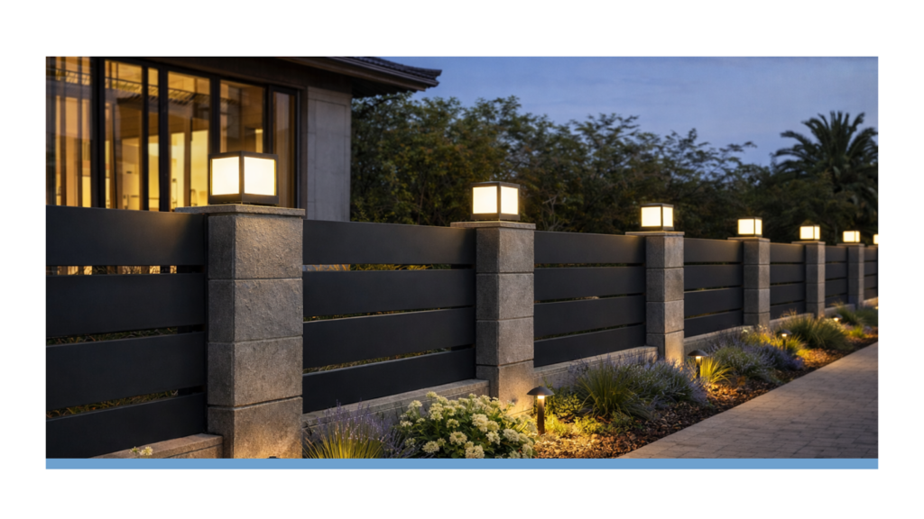 Lighting-Integrated Fencing